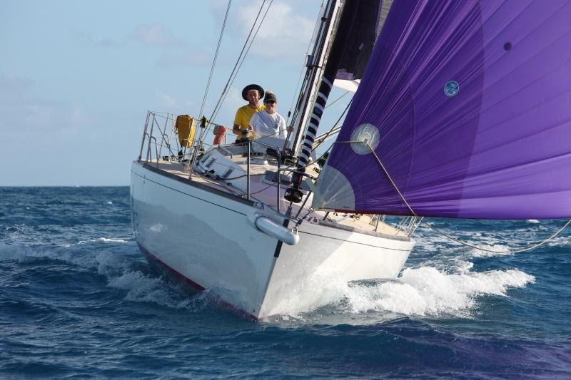 Elin Haf Davies and Christ Frost win the IRC Two Handed class on Nunatak © RORC/Tim Wright at Barbuda